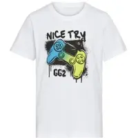 Kidsworld T-Shirt "Gamer-Druck: NICE TRY", cooler Gamer-Print