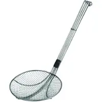 Schneider Frittierschaufel Edelstahl Ø 200 mm 560 mm mit verstärktem Drahtgriff
