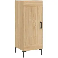 vidaXL Sideboard Sonoma-Eiche 34,5x34x90 cm Holzwerkstoff