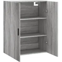 vidaXL Wandschrank Grau Sonoma 69,5x34x90 cm