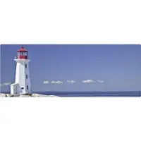 MySPOTTI Badrückwand aqua Lighthouse 120x45 cm