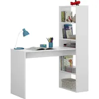 CALICOSY Schreibtisch - Weiß 53x120x144h cm