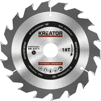 Kreator Kreissägeblatt Ø 130 x 20 x 2 mm 18 Zähne Holzsägeblatt + 4 Reduzierringe