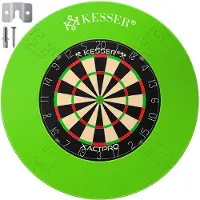 Kesser Dartscheibe Sisal Professional Dartboard, Steeldart, inkl. Montageset + Zubehör
