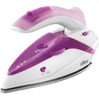 Ufesa PV0500, Trocken- & Dampfbügeleisen, Edelstahl-Bügelsohle, 1,9 m, 75 g/min, Violett, Weiß, 15 g/min