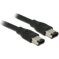 DeLOCK FireWire A/A, 1.0m, Grau, Männlich/Männlich, 1 m