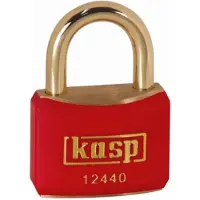 Kasp K12440REDD Hængelås 40 mm Forskellige Gyldengul Nøglelås