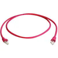 Telegärtner Patchkabel S/FTP, Cat.6A, LSOH, rot, 15 m
