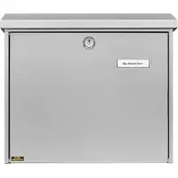 Burg wachter Briefkasten Comfort, Stahlblech verzinkt, silber