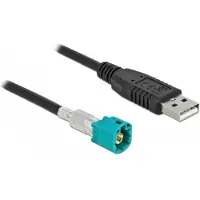 DeLOCK Kabel HSD Z Stecker zu USB 2.0 Typ-A Stecker 0,5 m, 0,5 m, HSD Z, USB 2.0 Type-A, Schwarz