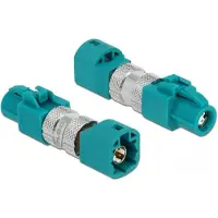 DeLOCK Adapter HSD Z Buchse zu HSD Z Stecker, HSD Z, HSD Z, Männlich, Weiblich, Gold, Blau