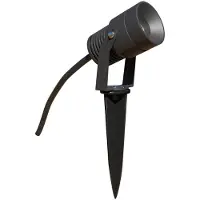EVN Merlo LED-Gartenspot mit Erdspieß, 3.000K, 10W, schwarz, Aluminium, Modern