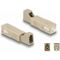 DeLOCK LWL Hybrid Kupplung SC Simplex Stecker zu LC Simplex Buchse beige, LC/SC, Beige, Kunststoff, 9,5 mm, 45,9 mm, 8,9 mm