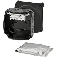 Hensel HEN WP 0604 B Kabelabzweigkasten 1,5-4qmm 3ph. 6qmm 1ph. 5polig schwarz