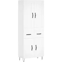 vidaXL Highboard Weiß 69,5x34x180 cm Holzwerkstoff