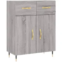 vidaXL Highboard Grau Sonoma 69,5x34x180 cm Holzwerkstoff