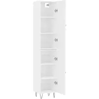 vidaXL Highboard Weiß 34,5x34x180 cm Holzwerkstoff