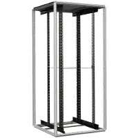 Rittal 1182097 Netzwerkschrank-Schienen (B x H x T) 800 x 2000 x 1200mm 42 HE Grau
