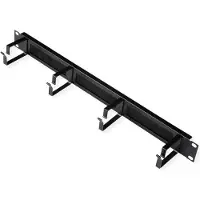 Roline 19-Zoll Rangierpanel 1 HE, mit Bürstenleiste 44x60mm schwarz