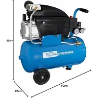 Güde 50113 Kompressor 231/10/24 Druckluft 24 Liter Volumen 10 bar Druck 1500 W