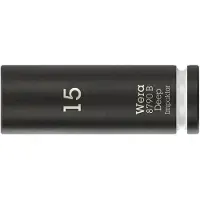 Wera 05005556001, Steckschlüsselbuchse, Schwarz, Weiß, 1 Kopf/Köpfe, 3/8", Metrisch, 15 mm