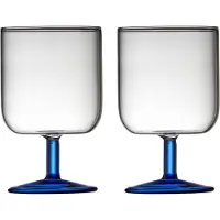 Lyngby Glas Weingläser-Set Torino Blau, 2 Stück, 30 cl