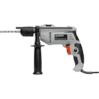 BRÜDER MANNESMANN 12507-13 Schlagbohrmaschine, Netzbetrieb, 600 Watt, 13 mm Bohrleistung in Stahl, variable Geschwindigkeit, Rechts-/Linkslauf
