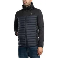 Berghaus Vaskye Hybridjacke mit Kapuze, Schwarz 3XL