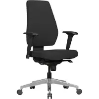 Amstyle Bürostuhl DARIUS mit Stoff-Bezug in Schwarz Design Schreibtisch-Stuhl mit Synchromechanik & Armlehnen Drehstuhl Drehsessel ergonomisch 120 kg