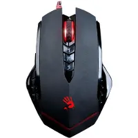 A4Tech V8MA, Optisch, USB, 3200 DPI, 140 g, Schwarz, Rot