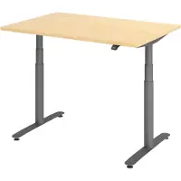 Bümö Schreibtisch elektrisch Bluetooth & App XDLR - Nachbildung Ahorn, Größe: 120 x 80 cm, Gestell: Graphit