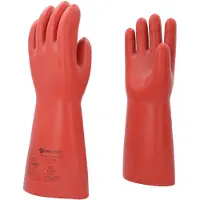 Ks Tools Elektriker-Schutzhandschuh mit mechanischen und thermischen Schutz, Größe 11, Klasse 4, rot ( 117.0100 )