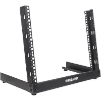 Intellinet 19" 2-Pfosten Desktop-Laborgestell, 12 HE, Flatpack, schwarz, Freistehendes Gestell, 12U, 3,4 kg, Schwarz