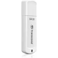 Transcend JetFlash 370 - USB-Flash-Laufwerk - 64 GB - USB 2.0 - weiß
