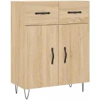 vidaXL Highboard Sonoma-Eiche 69,5x34x180 cm Holzwerkstoff