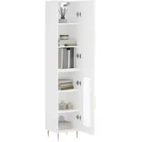 vidaXL Highboard Weiß 34,5x34x180 cm Holzwerkstoff