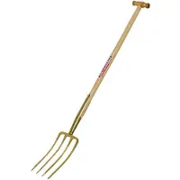 Freund ERNTEKÖNIG Spatengabel mit Bajonettzinken, gold 85 cm Eschen-T-Stiel
