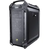 Cougar Gehäuse Full-Tower, Panzer Max-G, Schwarz, Full Tower, PC, Schwarz, ATX, CEB, EATX, micro ATX, Mini-ITX, Netz, Metall, Gehärtetes Glas, Gaming