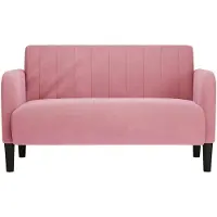 vidaXL Zweisitzer-Sofa Rosa 109 cm Samt