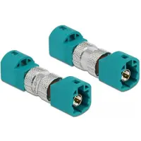DeLOCK Adapter HSD Z Stecker zu HSD Z Stecker, HSD Z, HSD Z, Männlich, Männlich, Blau, 14,3 mm