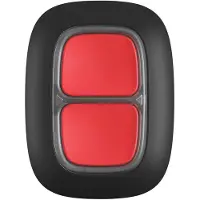 Ajax DoubleButton Kabelloser Notfallknopf (Zwei Tasten, Panic Button, IP55 Schutzklasse, Schwarz)