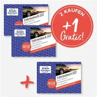Avery Zweckform Fahrtenbuch 222-3P, Sonderaktion mit 3 x Fahrtenbuch 222, DIN A6 quer, von Rechtsexperten geprüft, mit Ausfüllhilfe, FSC-Papier