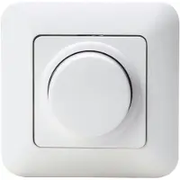 Kopp Dimmer mit Rahmen Drehdimmer Lichtdimmer Dimmschalter Schalter LED Lampen