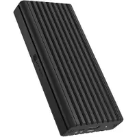 Icy Box IB-1917M-C32a, Gehäuse für NVMe M.2 SSD zu Type-C USB 3.2 Gen 2x2, 20 Gbit/s, SSD-Gehäuse, M.2, PCI Express 4.0, 20 Gbit/s, USB Anschluss, Schwarz