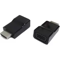 Gembird A-HDMI-VGA-001, HDMI, VGA, Schwarz