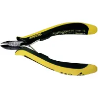 Bernstein Bernstein-Werkzeugfabrik Steinrücke 3-651-15, Seitenschneiderzange, 9,5 mm, Schutz vor elektrostatischer Entladung (ESD), Stahl, Schwarz, Gelb, 12 cm