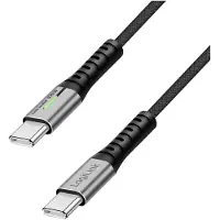 Logilink USB2.0 Kabel CU0424 USB-C M/USB-C M 100W Nylon Metal 2m schwarz