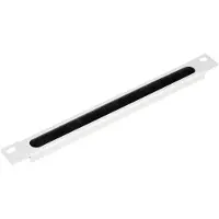 Equip 10" Kabeldurchführung mit Bürsteneinsatz, 1U grau