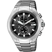 Citizen CA0700-86E Chronograph Uhr Herrenuhr Titan Chrono Datum Silber