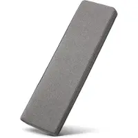 Beautissu Outdoor Bankauflage Calme BK 120x50x5cm Hellgrau